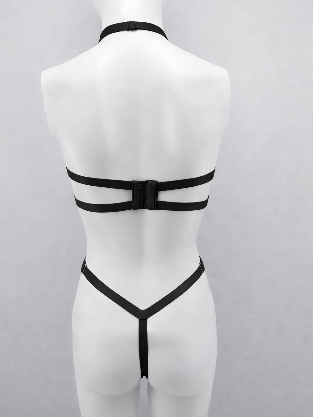 Dark Desire Strappy Heart Lingerie Set