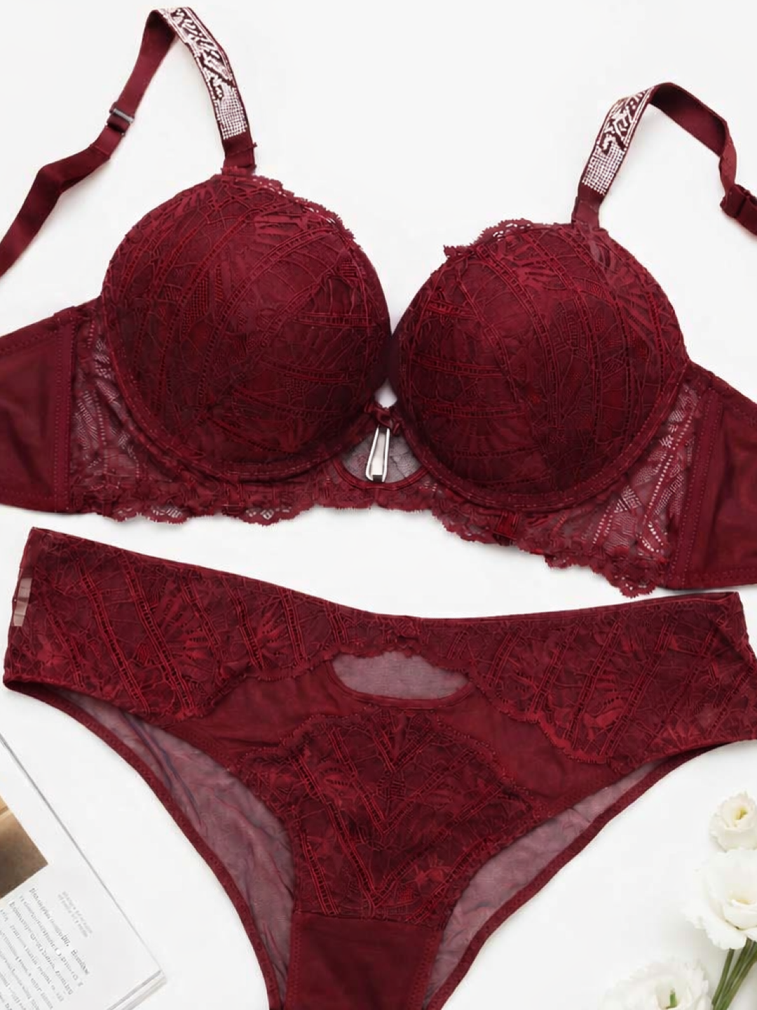 Veloura Net Luxe Double Push-Up Bra Set