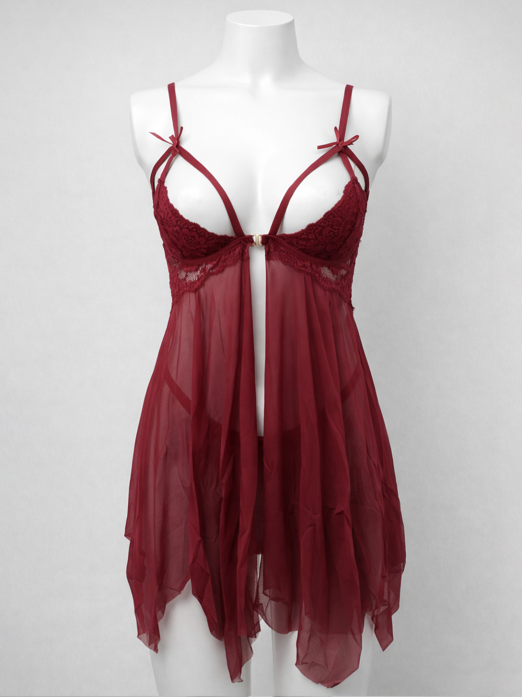 Royal Temptation Sheer Lace Babydoll Nightdress