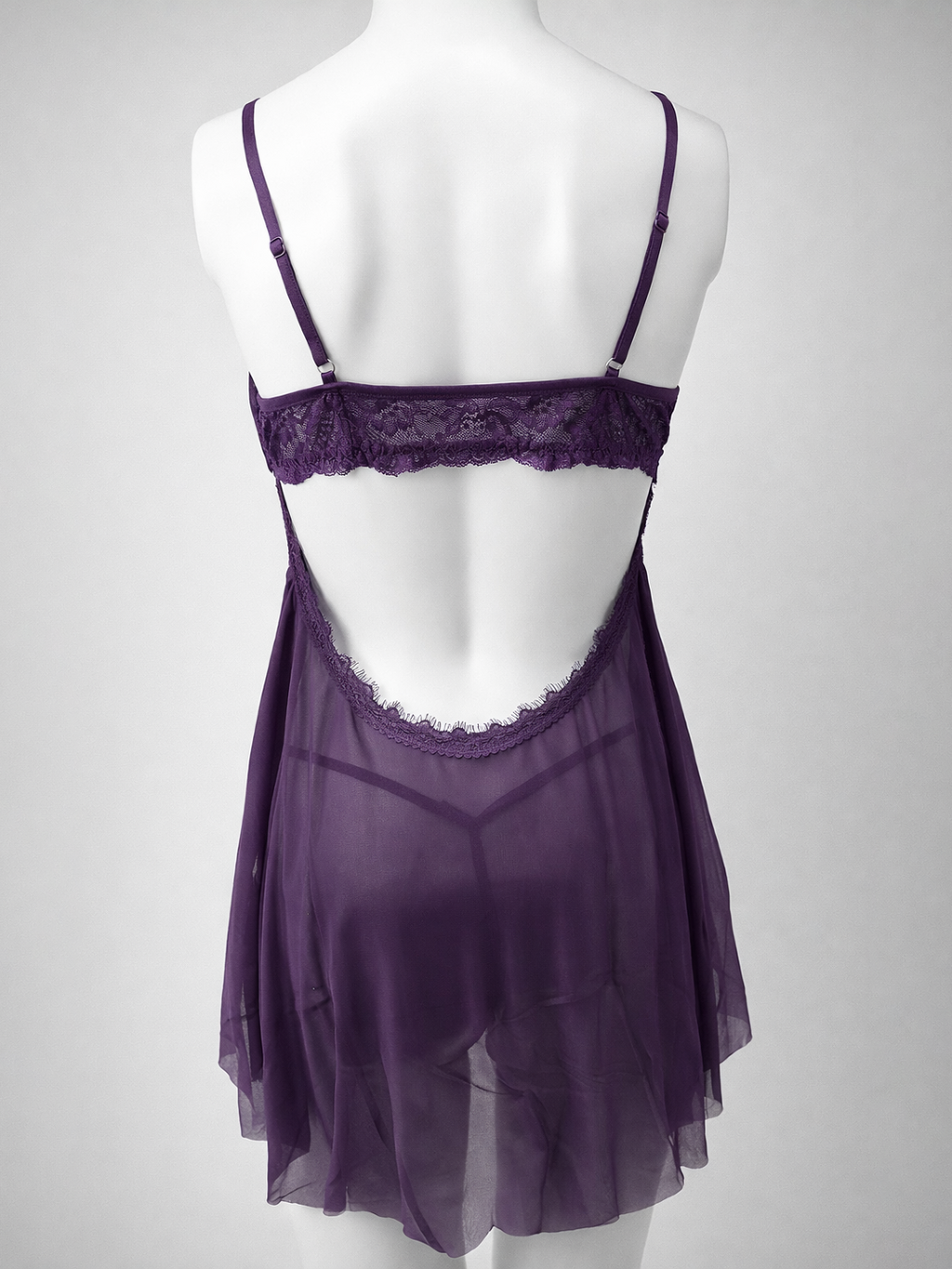 Royal Temptation Sheer Lace Babydoll Nightdress