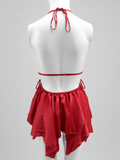Scarlet Charm Satin Lace Babydoll Nightwear — Her Comfort Pakistan