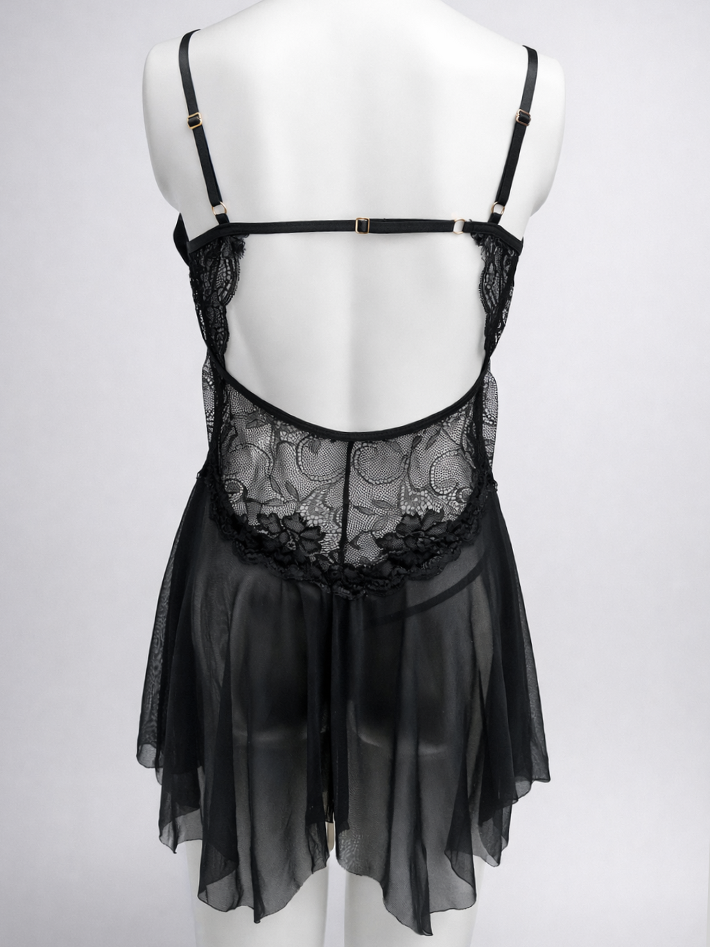 Scarlet Bow Lace Babydoll Lingerie