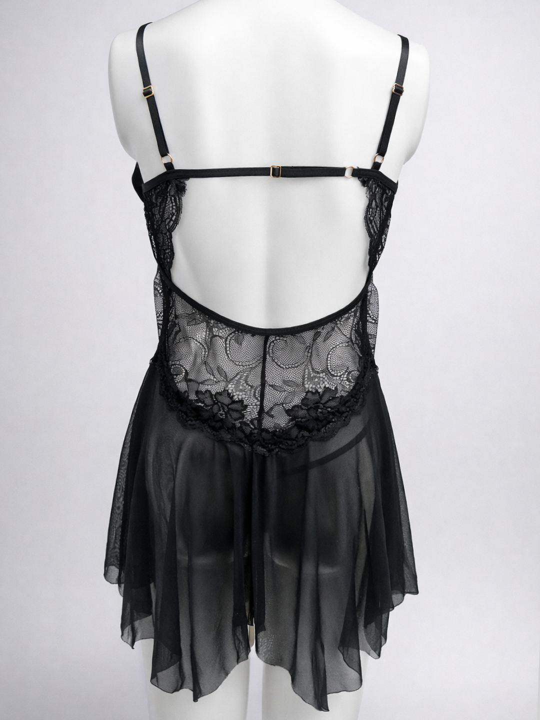 Scarlet Bow Lace Babydoll Lingerie