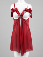 Scarlet Bow Lace Babydoll Lingerie