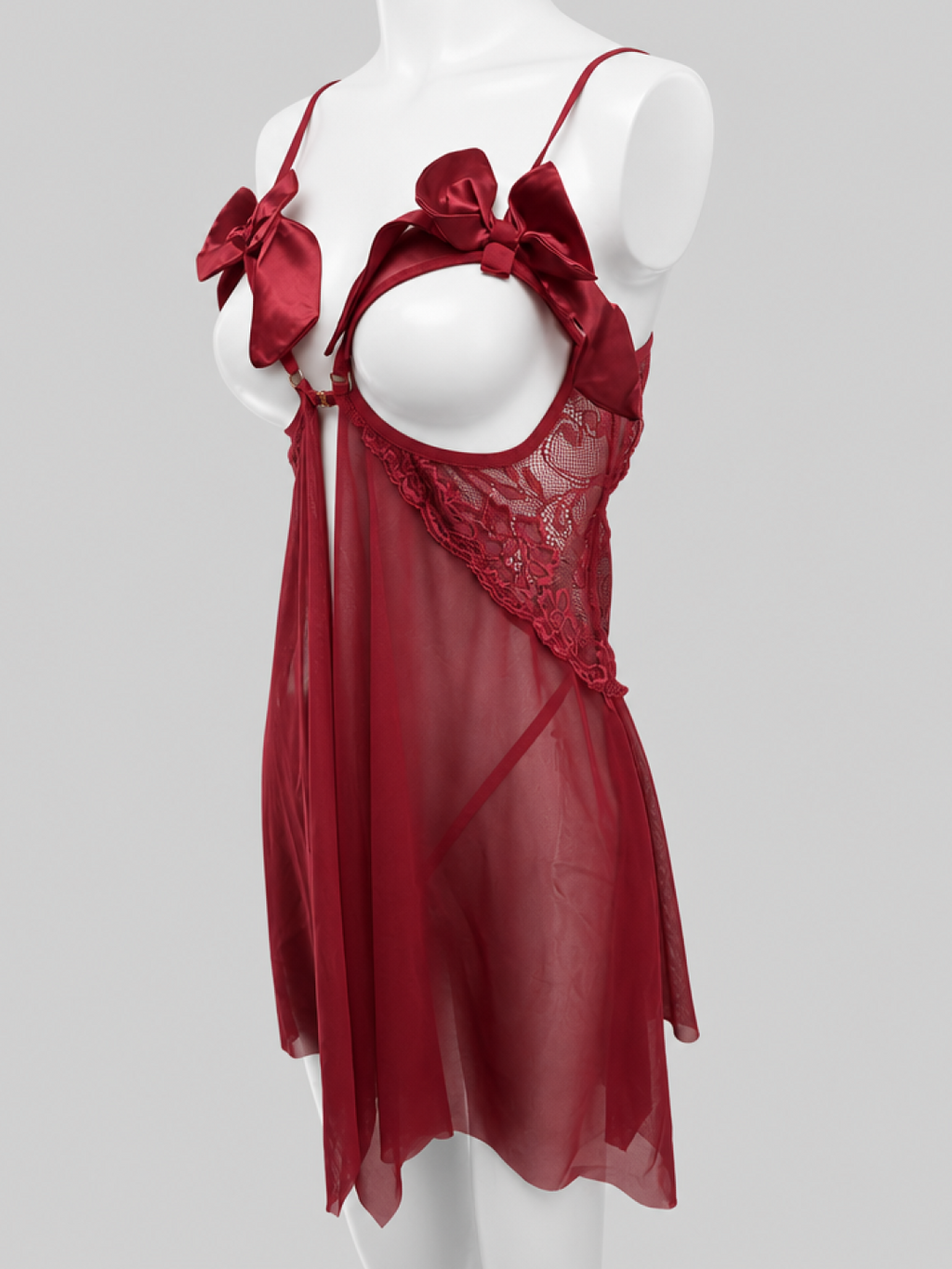 Scarlet Bow Lace Babydoll Lingerie