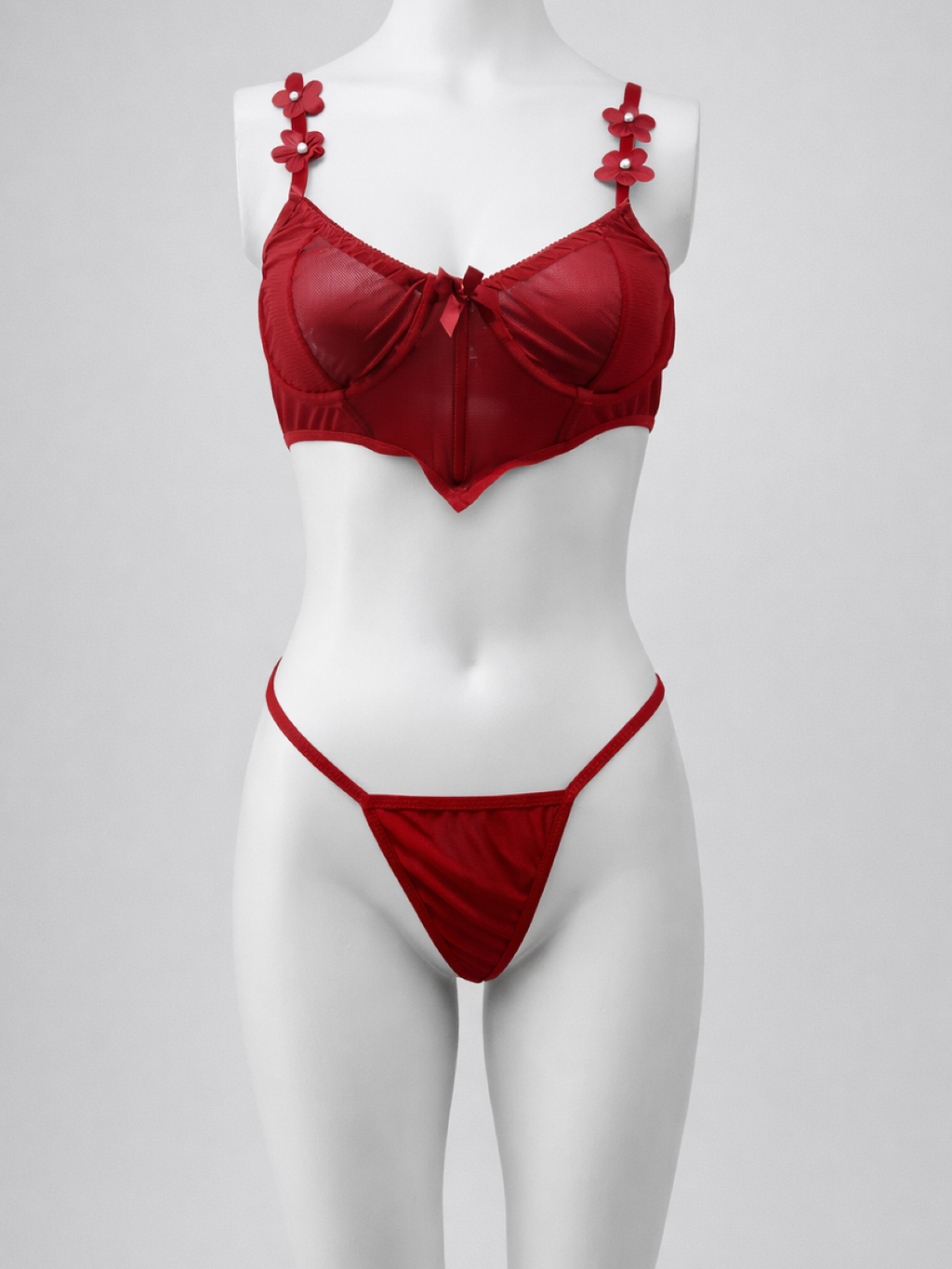 Scarlet Pearl Sheer Maxi Nightwear