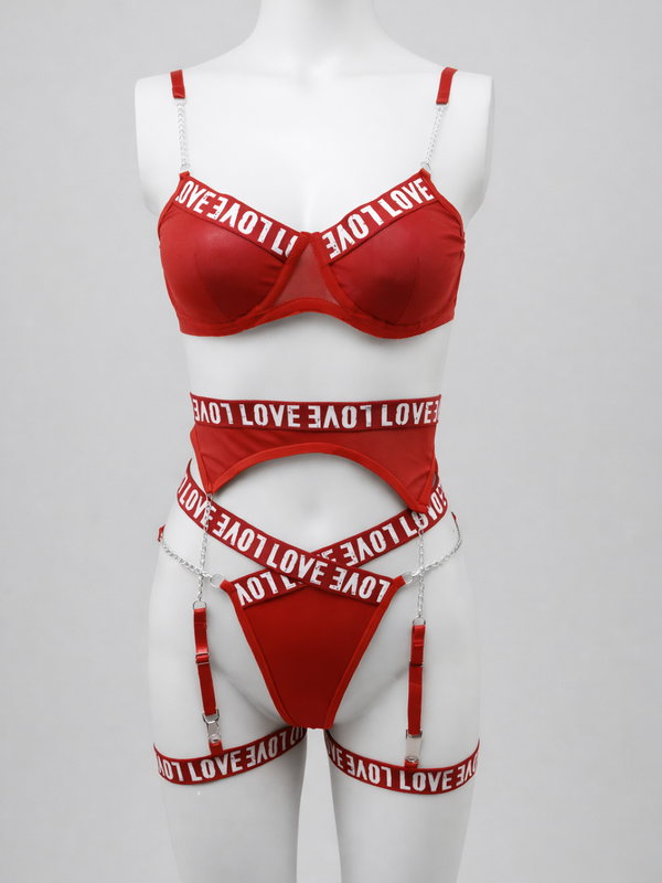 Cupid Crush Strappy Lingerie Set — Buy Online Pakistan | Her Comfort