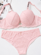 Veloura Net Luxe Double Push-Up Bra Set