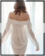 2-Pcs Set Noir Breeze Sheer Lingerie